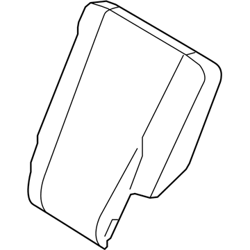 Kia 893701F0121BK Rear Seat Back Covering, Left