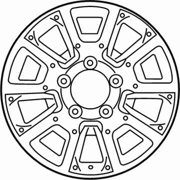 Toyota 42611-0C172 Wheel, Alloy