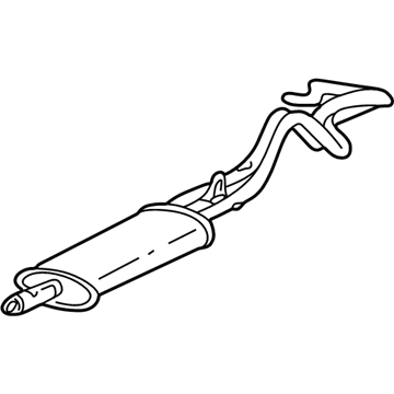 GM 15734398 Muffler Asm-Exhaust (W/ Catalytic Converter, Exhaust &*Marked Print