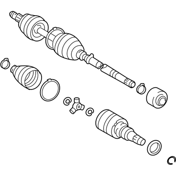 GM 88969960 Cv Axle Shaft (W/Wheel Speed Sensor Ring)
