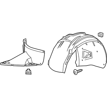 GM 23183820 Liner Asm-Front Wheelhouse