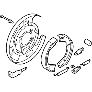 Kia 582702J000 Packing Rear Brake Assembly, Right