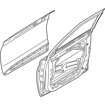 Hyundai 76004-K2000 Panel Assembly-Front Door, RH