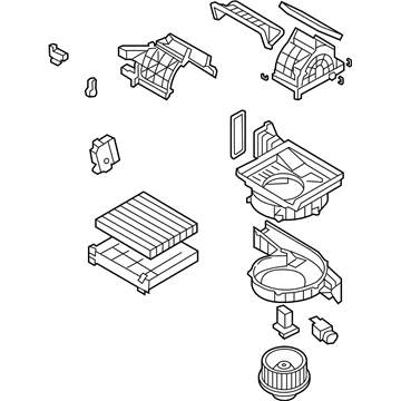 Hyundai 97100-0W000 Blower Unit