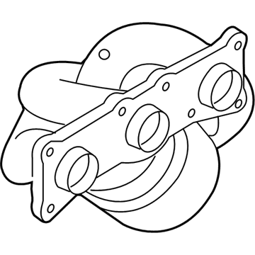 BMW 18-40-7-646-690 Exchange. Exhaust Manifold With Catalyst