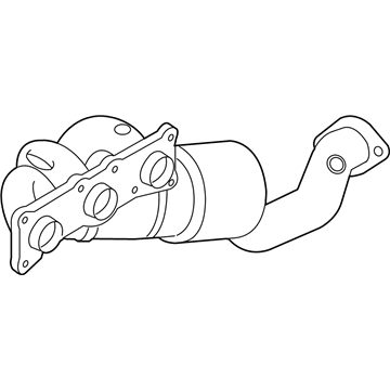BMW 18-40-7-646-691 Exchange. Exhaust Manifold With Catalyst