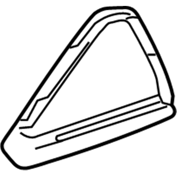 Lexus 68189-0E010 Weatherstrip, Rear Door Quarter Window, LH