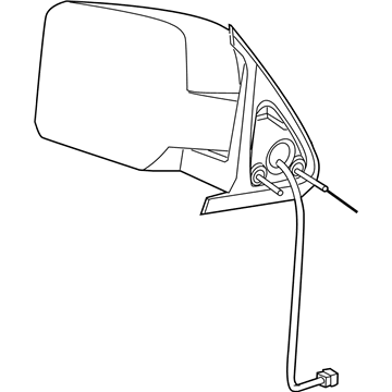 Mopar 55157191AJ Drivers Power Side View Mirror Heated