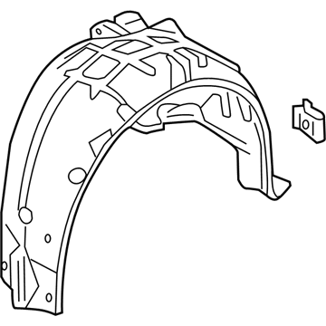 Honda 74592-TBA-A00 Fender L, RR Inn