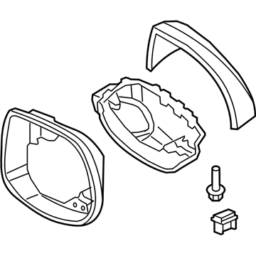 Acura 76255-TL0-E21ZC Housing Set, Driver Side (Cobalt Blue Pearl)
