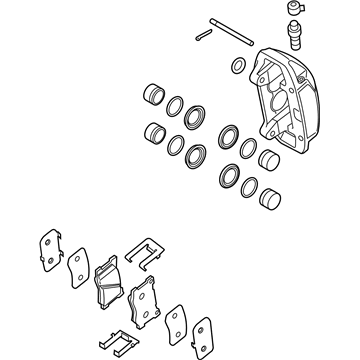 Hyundai 58130-B1300 Brake Assembly-Front, RH