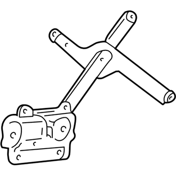 GM 5483148 Rear Side Door Window Regulator Assembly