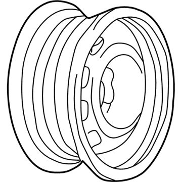 GM 9591890 Wheel Rim Assembly-15X7