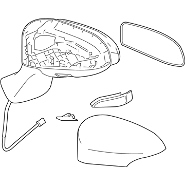 Toyota 87910-0T041-C0 Mirror Assembly