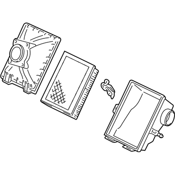 Ford 4F1Z-9600-BE Air Cleaner Assembly