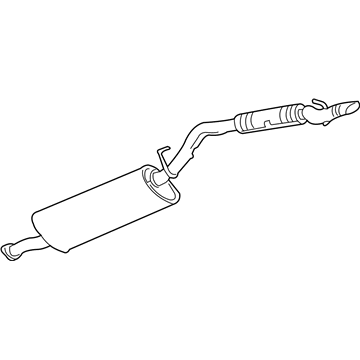 GM 15839174 Exhaust Muffler Assembly (W/ Exhaust Pipe & Tail Pipe)