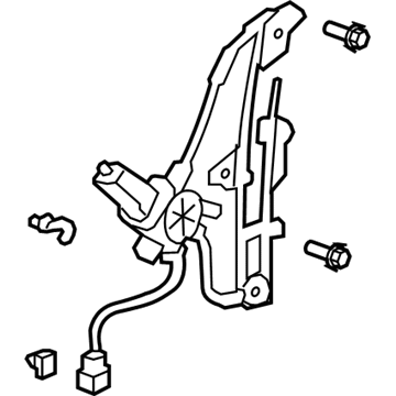 Honda 72210-SAA-G03 Regulator Assembly, Right Front Door Power