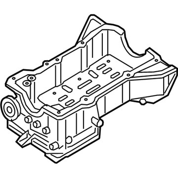 Infiniti 11110-6KA0A Engine Oil Pan (Upper)