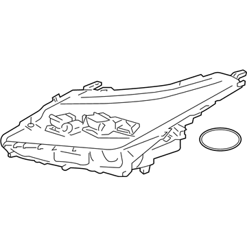 Lexus 81145-48G30 Headlamp Unit With Gas