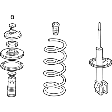 Honda 51602-S0X-A19 Shock Absorber Assembly, Left Front