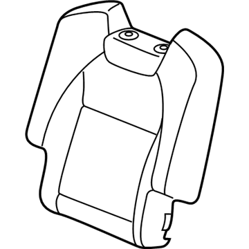 Acura 81321-TYR-L41ZA Cover Assembly, Passenger Side Middle Seat-Back Trim (Type Z)