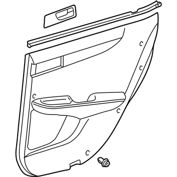 Lexus 67630-33671-A0 Board Sub-Assy, Rear Door Trim, RH