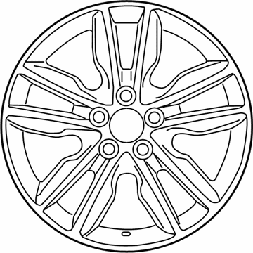 Toyota 42611-07061 Wheel, Alloy