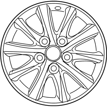 Toyota 4261A-07020 Wheel, Alloy