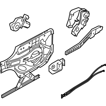 Kia 834803F010 Module Assembly-Rear Door, RH