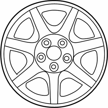 Ford 4F4Z-1007-BA Wheel, Alloy