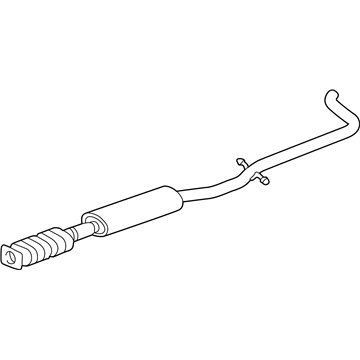 GM 10368894 Exhaust Muffler Assembly (W/ Exhaust & T/Pipe & 3W