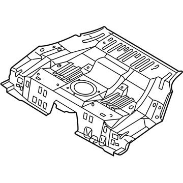 Nissan 74512-4Y930 Floor-Rear, Front