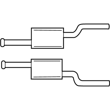 Ford XR3Z-5230-BR Muffler & Pipe