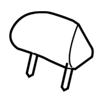 Honda 82140-TA0-A71ZA Headrest Assy., RR. *NH167L* (LEA) (GRAPHITE BLACK)