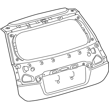 Lexus 67005-76051 Panel Sub-Assembly, Back