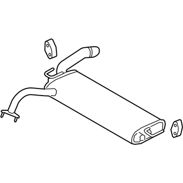 Hyundai 28710-J9GB0 MUFFLER ASSY-REAR