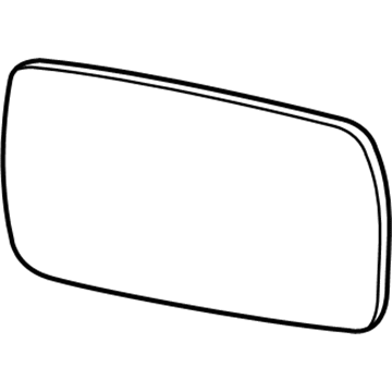 BMW 51-16-7-168-183 Mirror Glass, Heated, Plane, Left