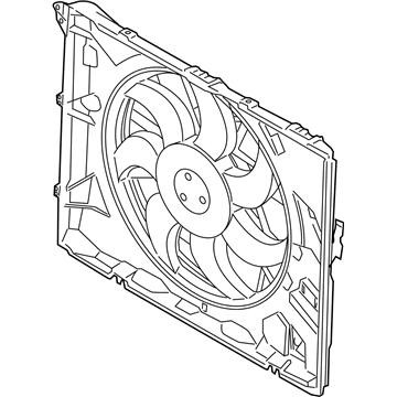 BMW 17-11-2-283-621 Engine Cooling Fan Assembly