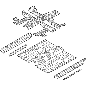 Hyundai 65100-C2000 Panel Assembly-Floor, Center