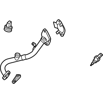 Ford JT4Z-9E469-B EGR Pipe