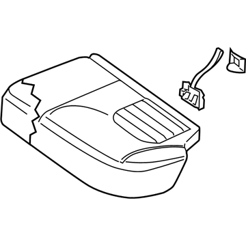 Nissan 88350-EA304 Cushion Assy-Rear Seat, LH