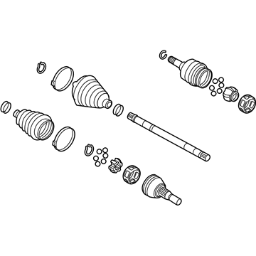 GM 19302205 Rear Wheel Drive Shaft Kit