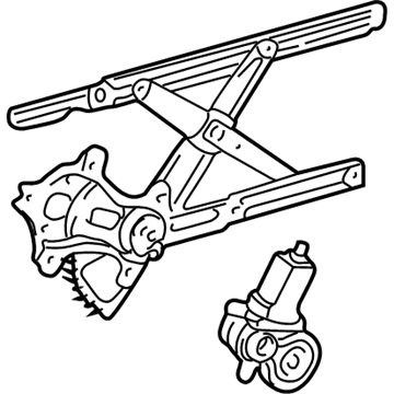 Lexus 69802-50030 Regulator Sub-Assy, Front Door Window, LH