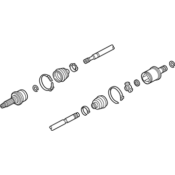 Honda 42310-TP7-A01 Driveshaft Assembly, Passenger Side