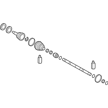 Hyundai 49526-H9200 Joint & Shaft Kit-Front Axle W