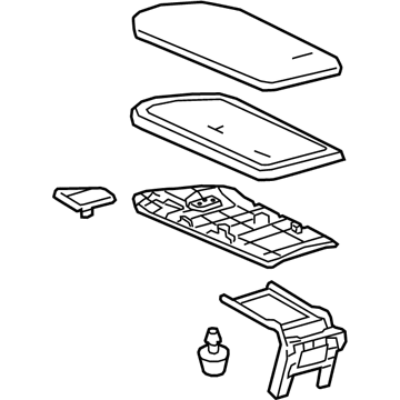 Toyota 58905-F4010-C1 Armrest Assembly