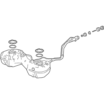 Acura 17044-TJB-A03 Set, Fuel Tank Complete
