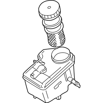 BMW 34-32-6-751-589 Expansion Tank With Warning Switch