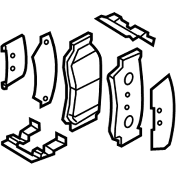 Kia 583020WA00 Pad Kit-Rear Disc Brake