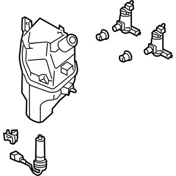 Infiniti 28910-CL71A Windshield Washer Tank Assembly